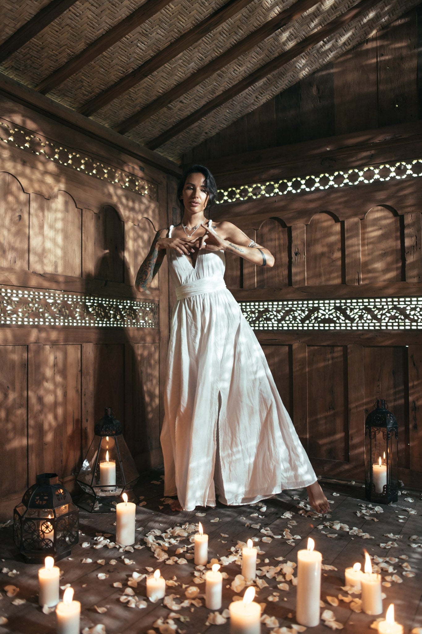 Boho Wedding Dress • Bohemian Goddess Long Maxi Dress - AYA SW IDR
