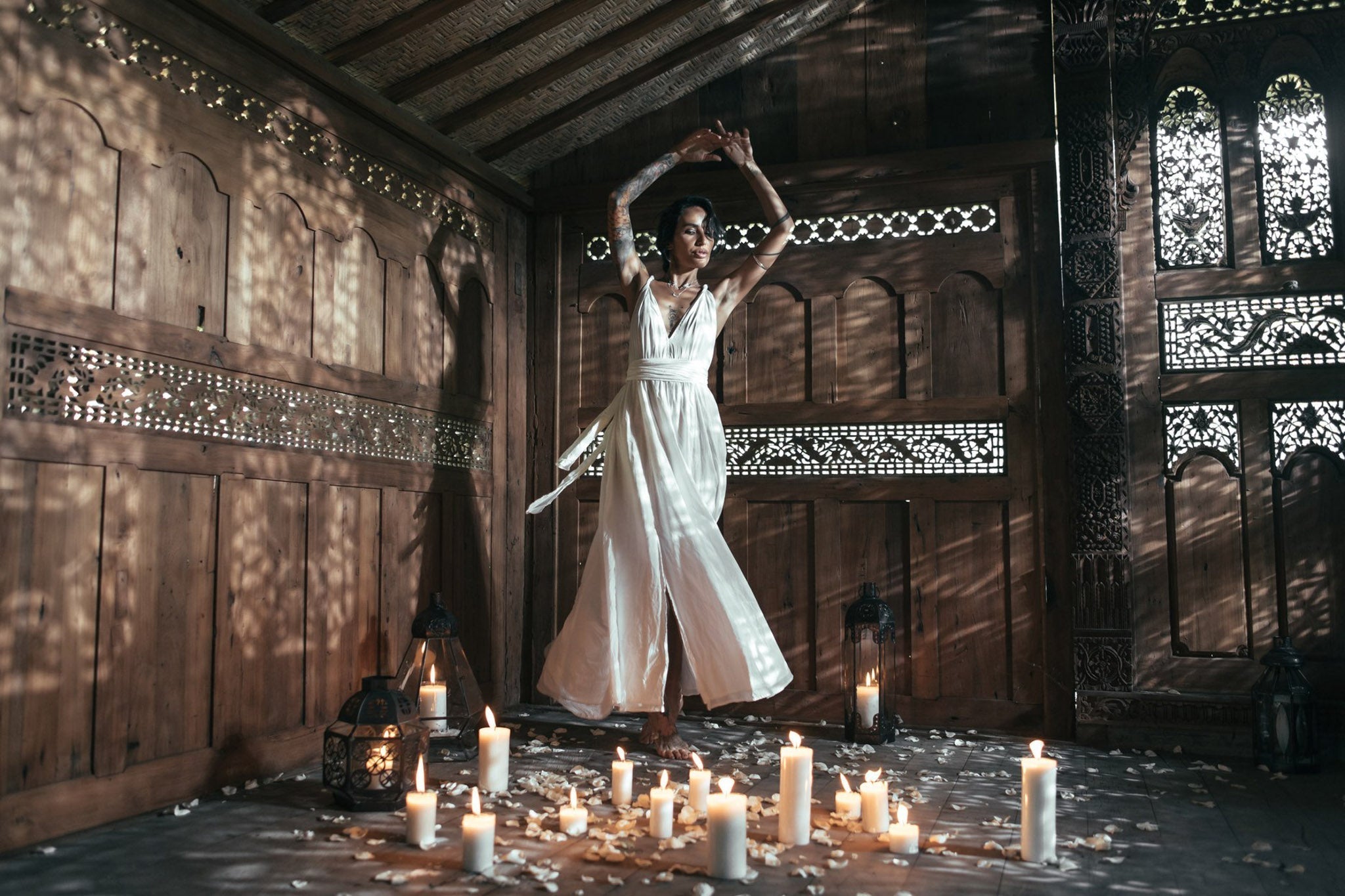 Boho Wedding Dress • Bohemian Goddess Long Maxi Dress - AYA SW IDR