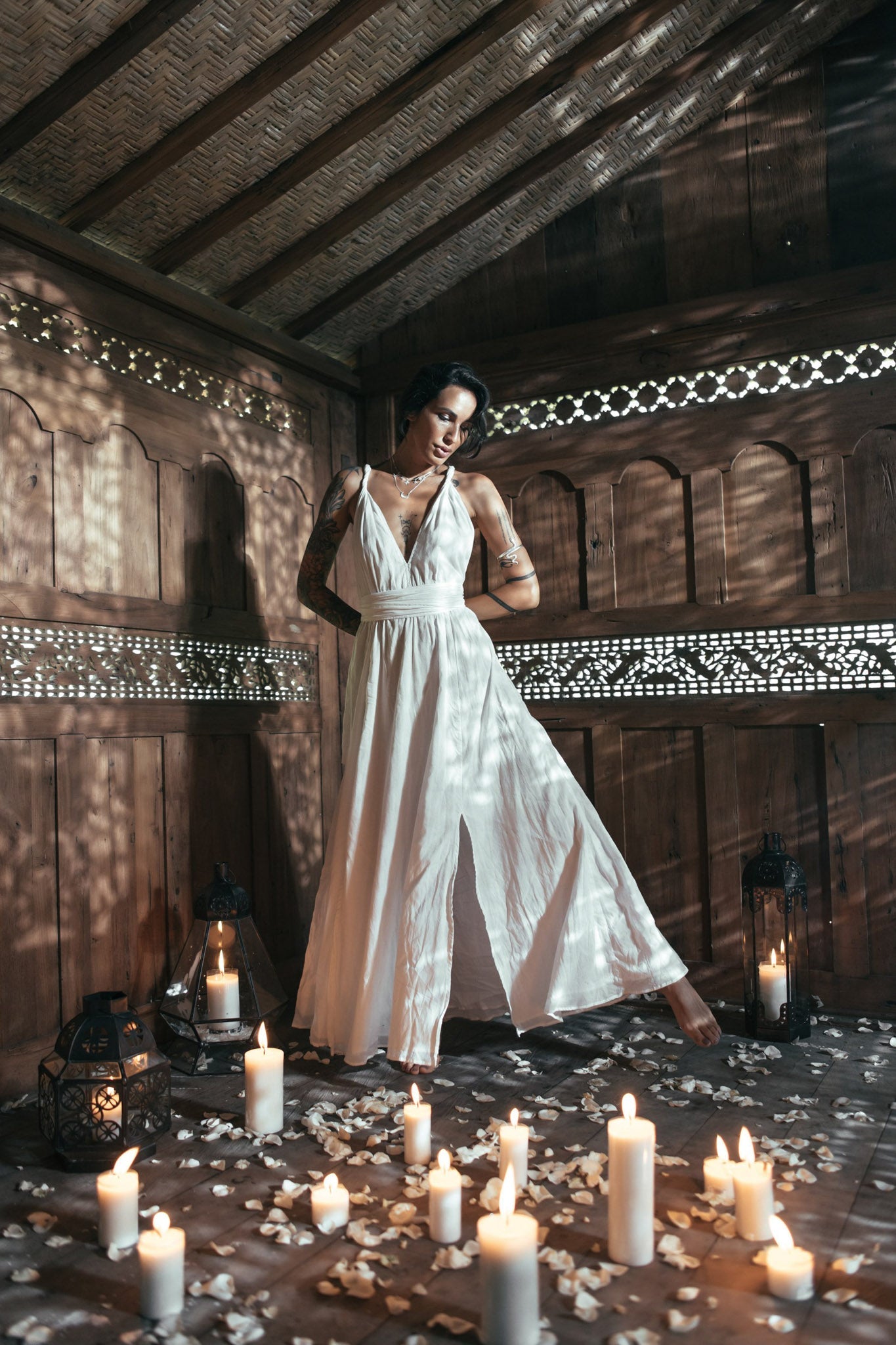 Boho Wedding Dress • Bohemian Goddess Long Maxi Dress - AYA SW IDR