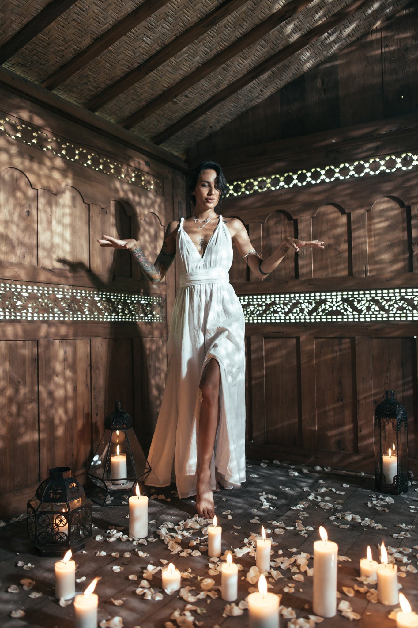 Boho Wedding Dress • Bohemian Goddess Long Maxi Dress - AYA SW IDR