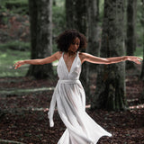 Boho Wedding Dress • Bohemian Goddess Long Maxi Dress - AYA SW IDR