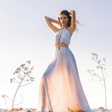 Boho Wedding Dress for Women • Open Back Sides Belly Dress - AYA SW IDR
