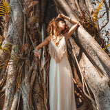 Boho Wedding Dress • Simple Wedding Dress • Off - White Boho Dress - AYA SW IDR