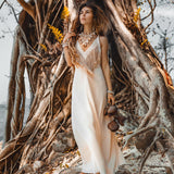 Boho Wedding Dress • Simple Wedding Dress • Off - White Boho Dress - AYA SW IDR