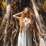 Boho Wedding Dress • Simple Wedding Dress • Off - White Boho Dress - AYA SW IDR