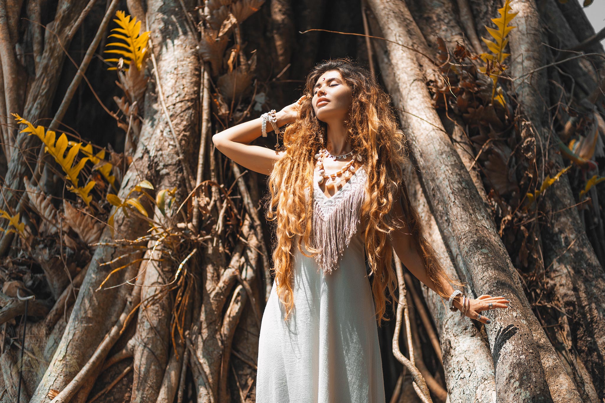 Boho Wedding Dress • Simple Wedding Dress • Off - White Boho Dress - AYA SW IDR