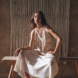 Boho Wedding Dress • Simple Wedding Dress • Off - White Boho Dress - AYA SW IDR