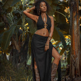 Wrap Maxi Skirt Handmade Boho Long Skirt Long Cotton Skirt by AYA Sacred Wear