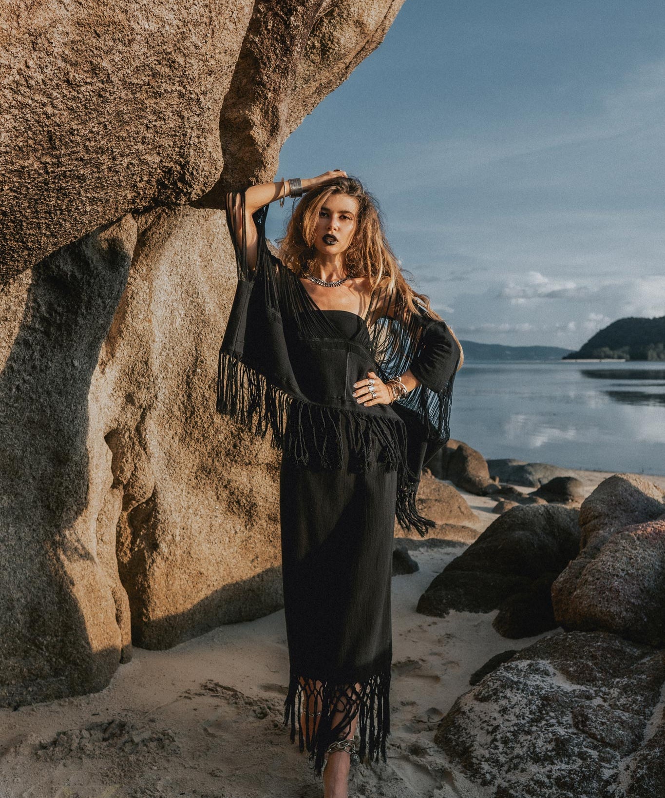 Wrap Maxi Skirt, Boho Maxi Skirt, Wrap Around Skirt - AYA Sacred Wear