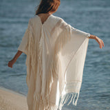 Bridal Boho Cape Poncho Hand - loomed - AYA SW IDR