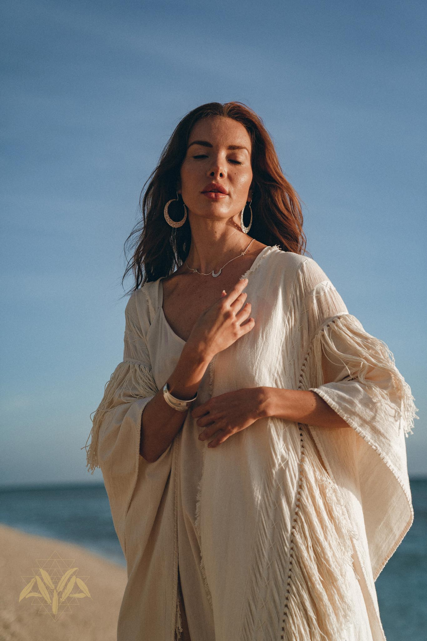 Bridal Boho Cape Poncho Hand - loomed - AYA SW IDR