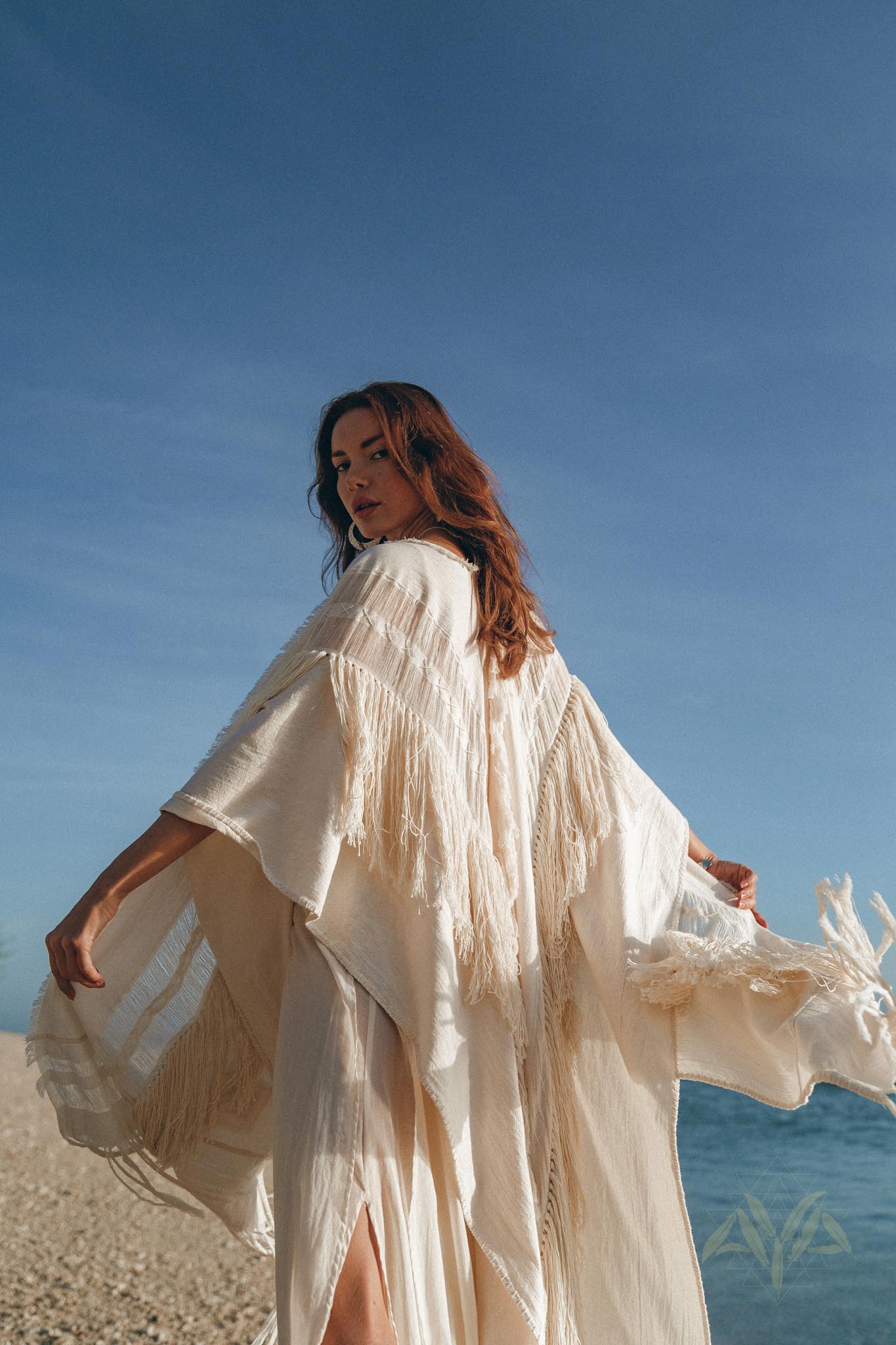 Bridal Boho Cape Poncho Hand - loomed - AYA SW IDR