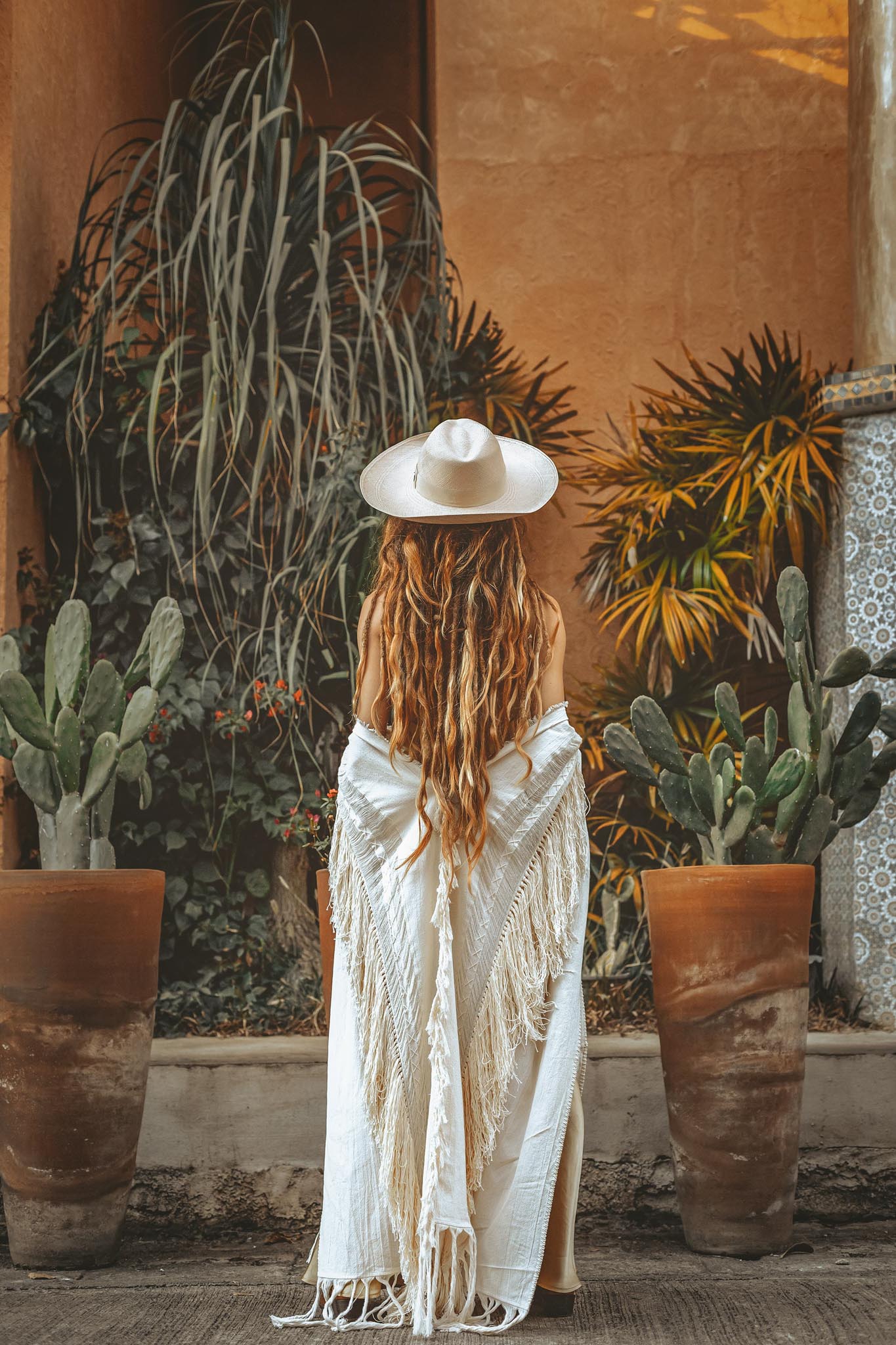 Bridal Boho Cape Poncho Hand - loomed - AYA SW IDR