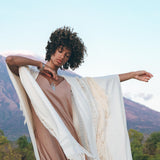Bridal Boho Cape Poncho Hand - loomed - AYA SW IDR
