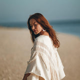 Bridal Boho Cape Poncho Hand - loomed - AYA SW IDR