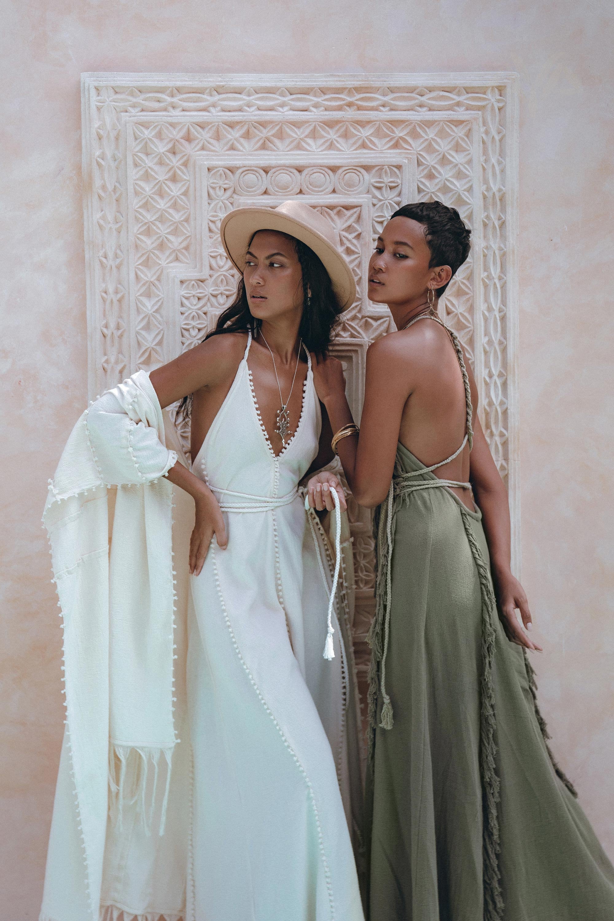 Bridal Poncho Robe • Boho Cape for Women • Bohemian Kimono Overcoat - AYA SW IDR