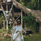 Bridal Poncho Robe • Boho Cape for Women • Bohemian Kimono Overcoat - AYA SW IDR