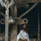 Bridal Poncho Robe • Boho Cape for Women • Bohemian Kimono Overcoat - AYA SW IDR