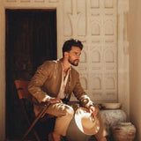 Brown Classic Linen Pants for Men - AYA SW IDR