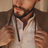 Brown Linen Blazer Jacket for Men - AYA SW IDR