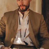 Brown Linen Blazer Jacket for Men - AYA SW IDR