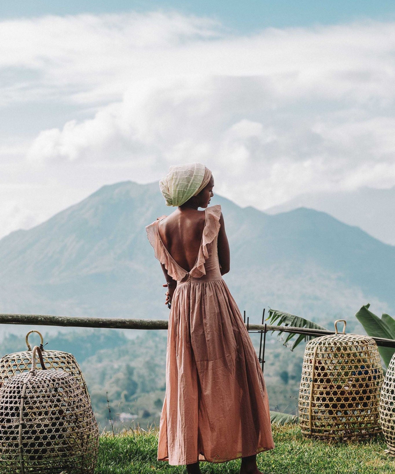 Dusty Pink Boho Bridesmaid Dress - AYA SW IDR