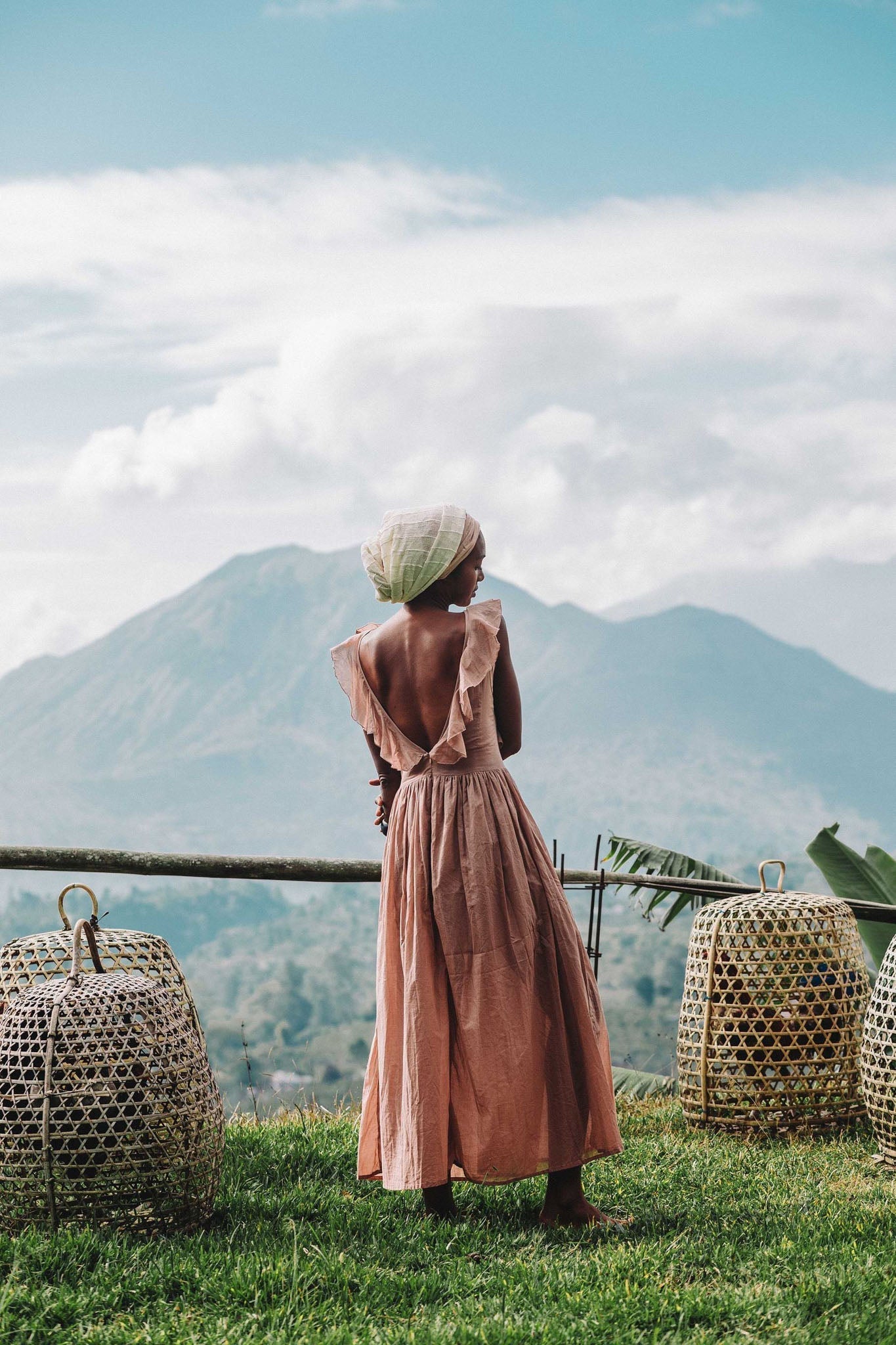 Dusty Pink Boho Bridesmaid Dress - AYA SW IDR