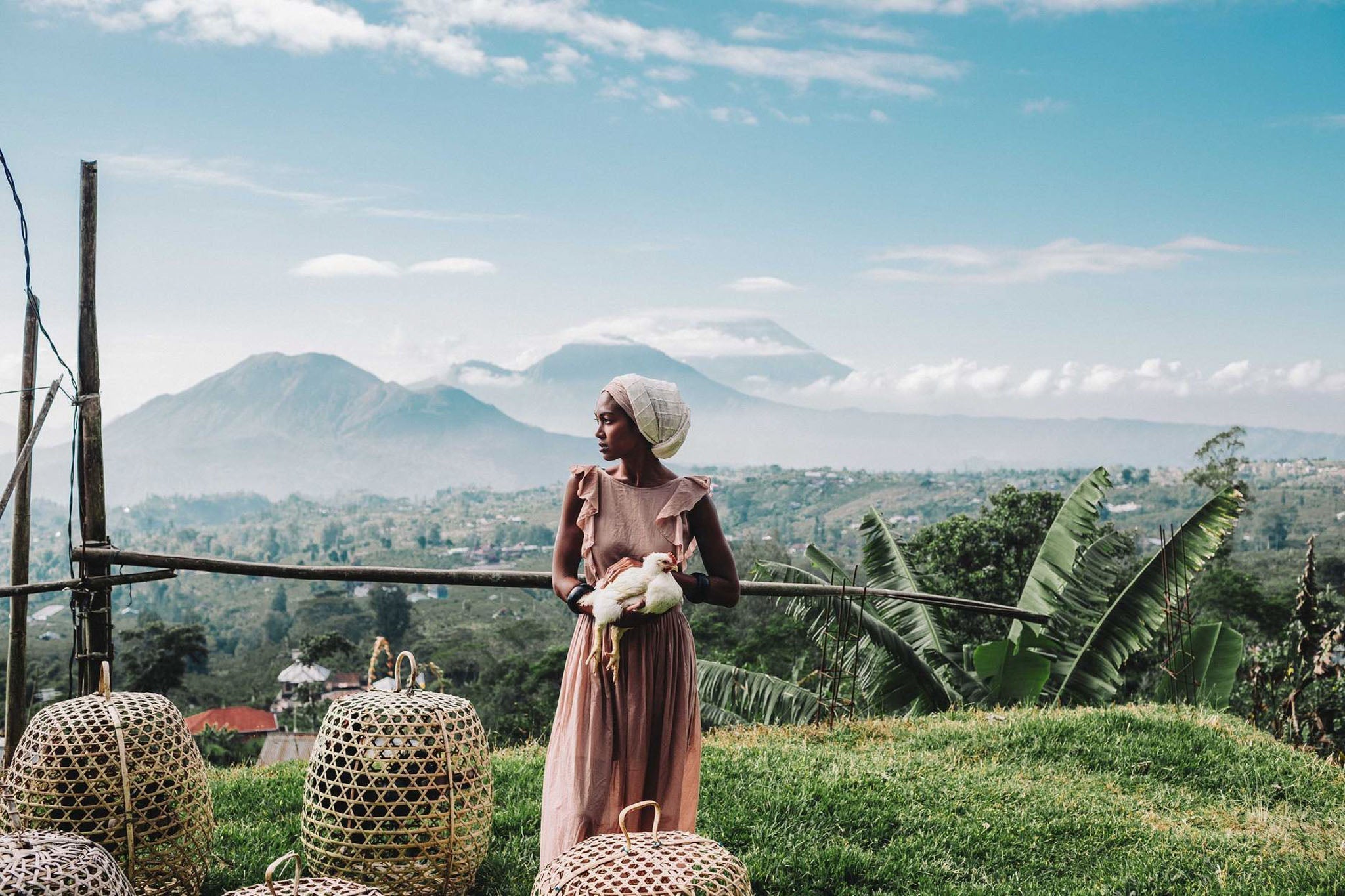 Dusty Pink Boho Bridesmaid Dress - AYA SW IDR