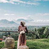 Dusty Pink Boho Bridesmaid Dress - AYA SW IDR