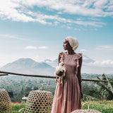 Dusty Pink Boho Bridesmaid Dress - AYA SW IDR