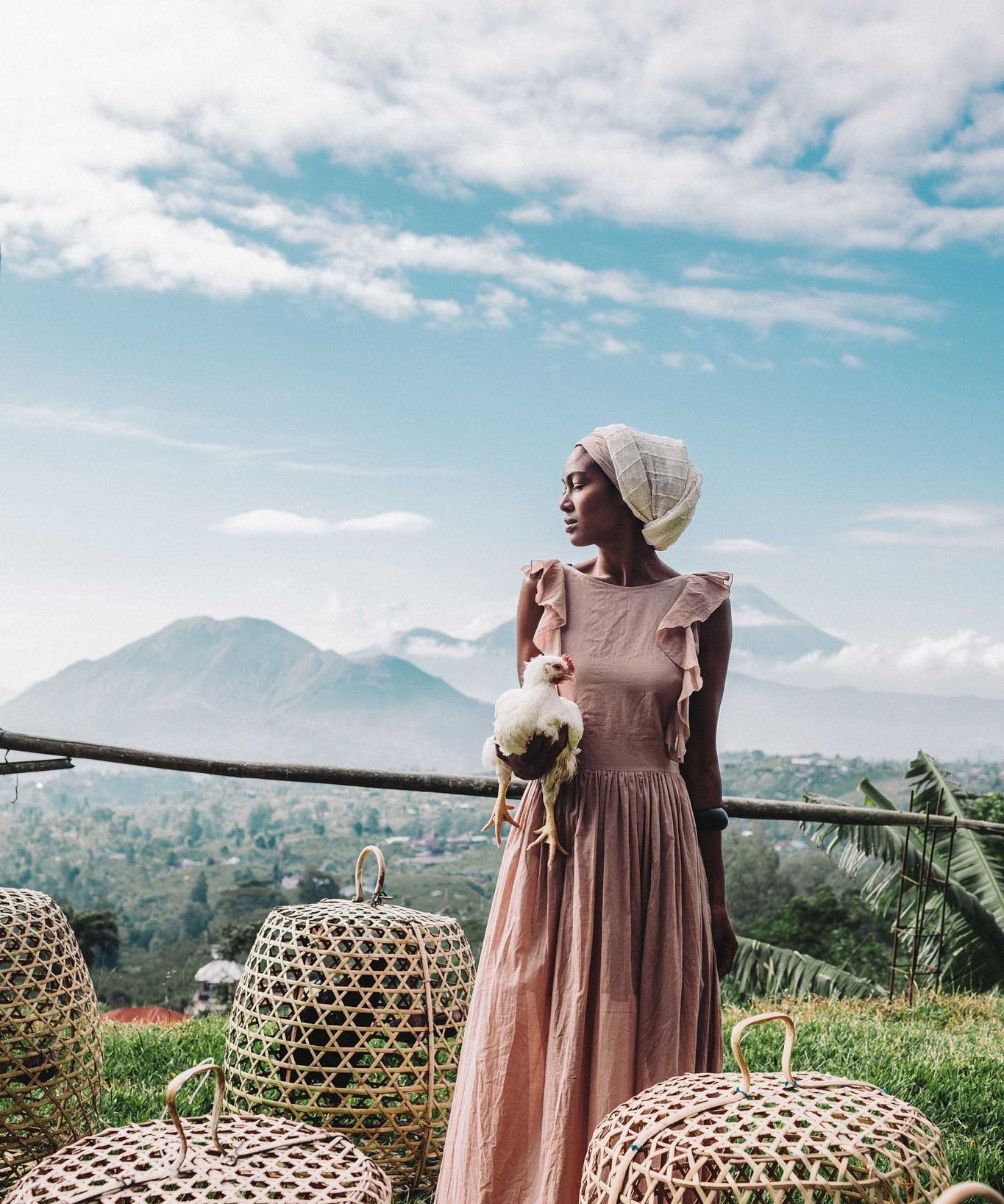 Dusty Pink Boho Bridesmaid Dress - AYA SW IDR