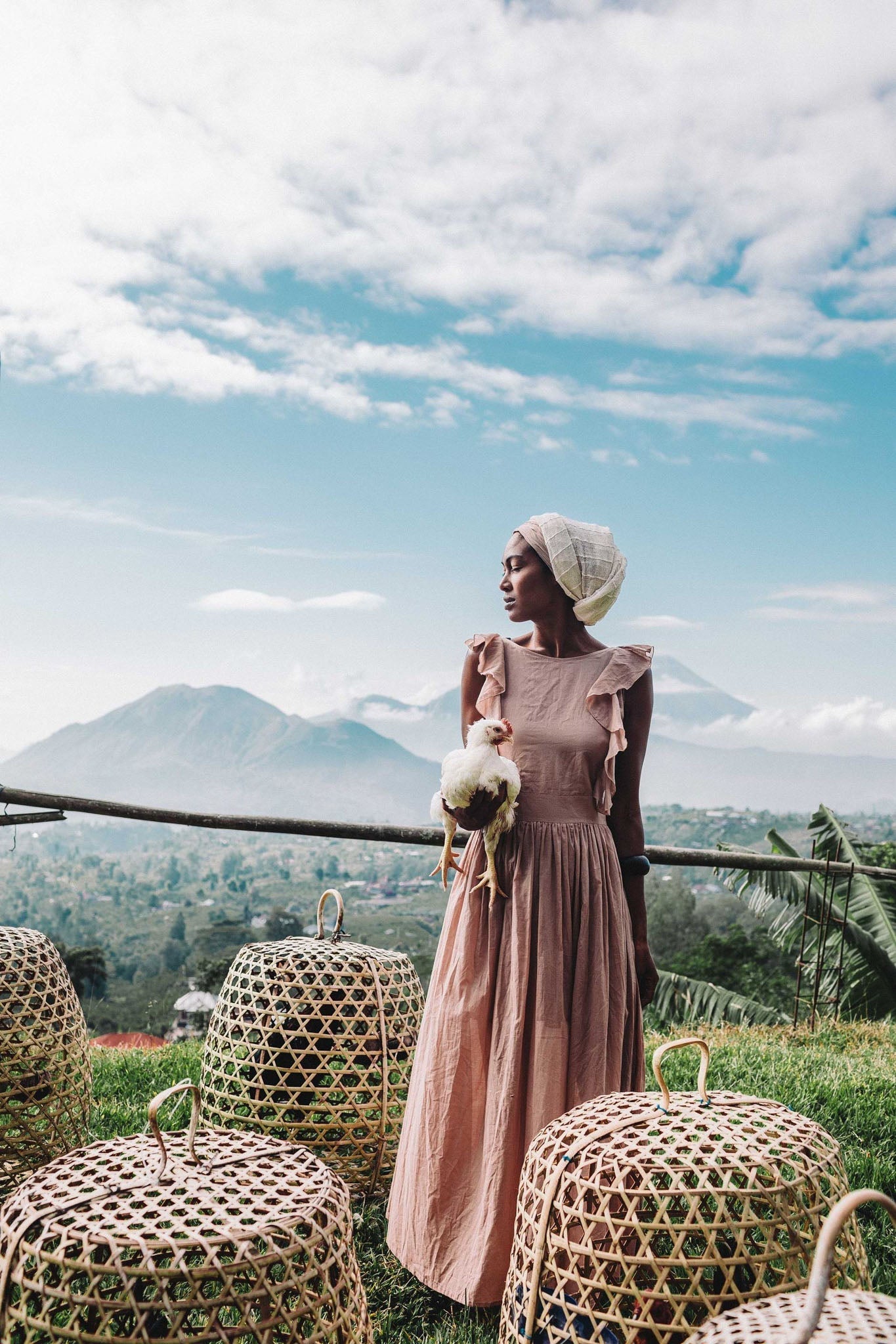 Dusty Pink Boho Bridesmaid Dress - AYA SW IDR