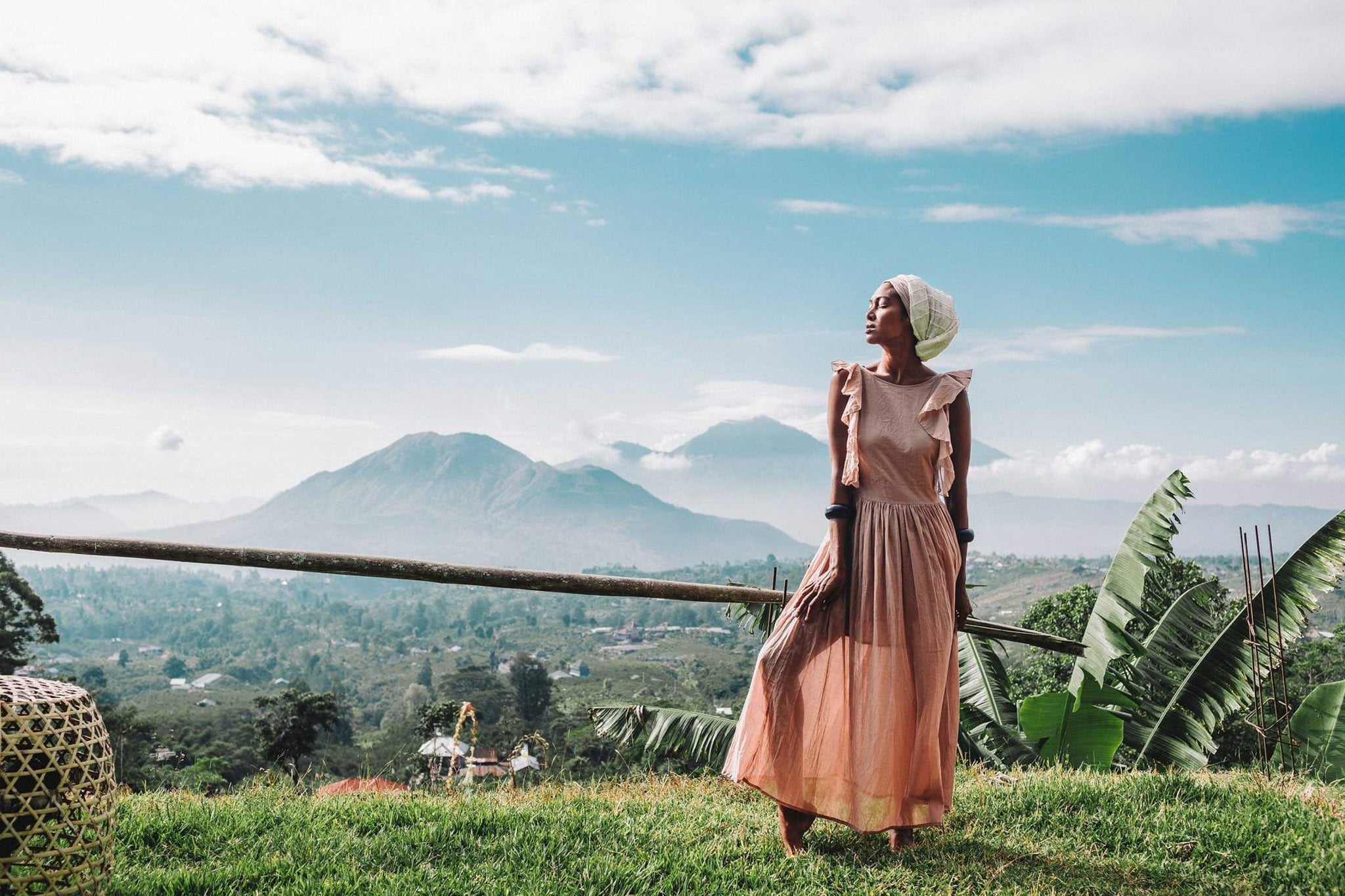 Dusty Pink Boho Bridesmaid Dress - AYA SW IDR