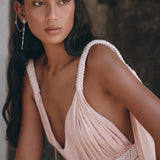 Dusty Pink Greek Dress • Pink Multiway Dress • Boho Wedding Dress - AYA SW IDR