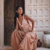 Dusty Pink Greek Dress • Pink Multiway Dress • Boho Wedding Dress - AYA SW IDR