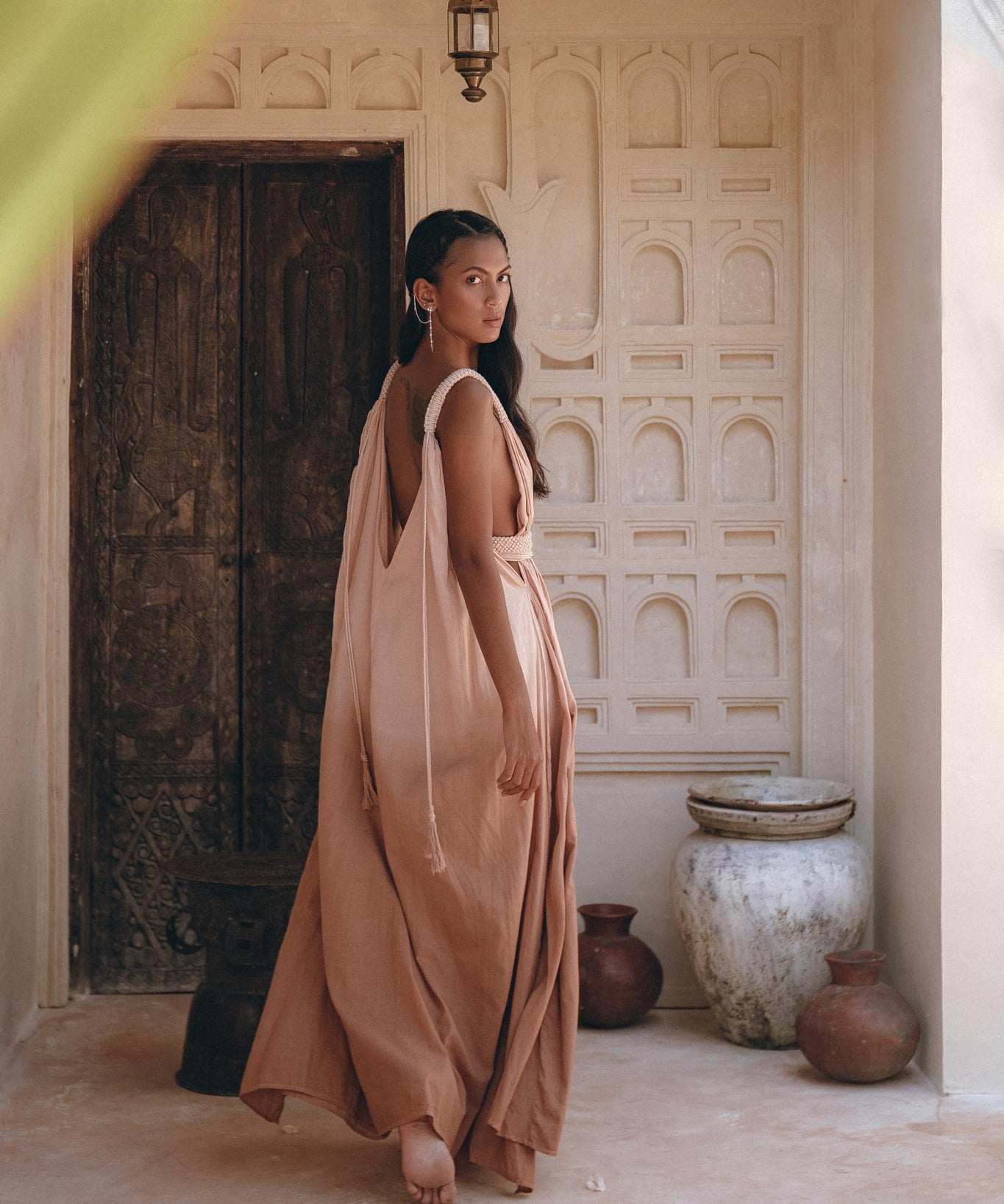 Dusty Pink Greek Dress • Pink Multiway Dress • Boho Wedding Dress - AYA SW IDR
