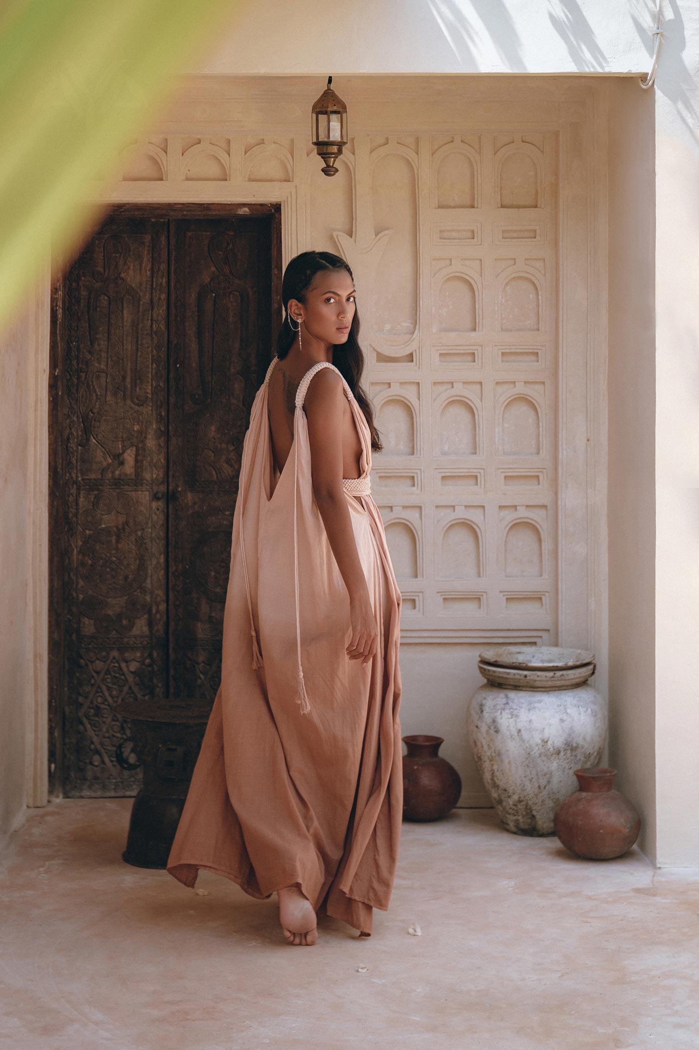 Dusty Pink Greek Dress • Pink Multiway Dress • Boho Wedding Dress - AYA SW IDR