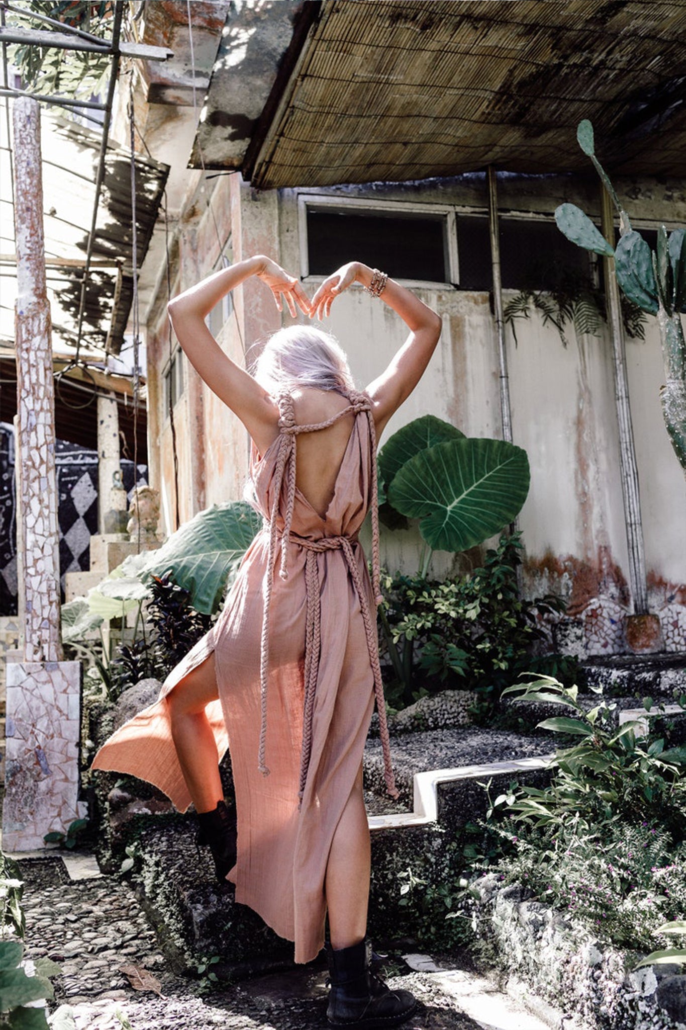 Dusty Pink Nomad Spirit Dress (Adjustable size, multiway dress) - AYA SW IDR