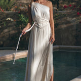 Greek Goddess Dress • Boho Dress • Organic Cotton Bridesmaid Dress • Bohemian Dress - AYA SW IDR