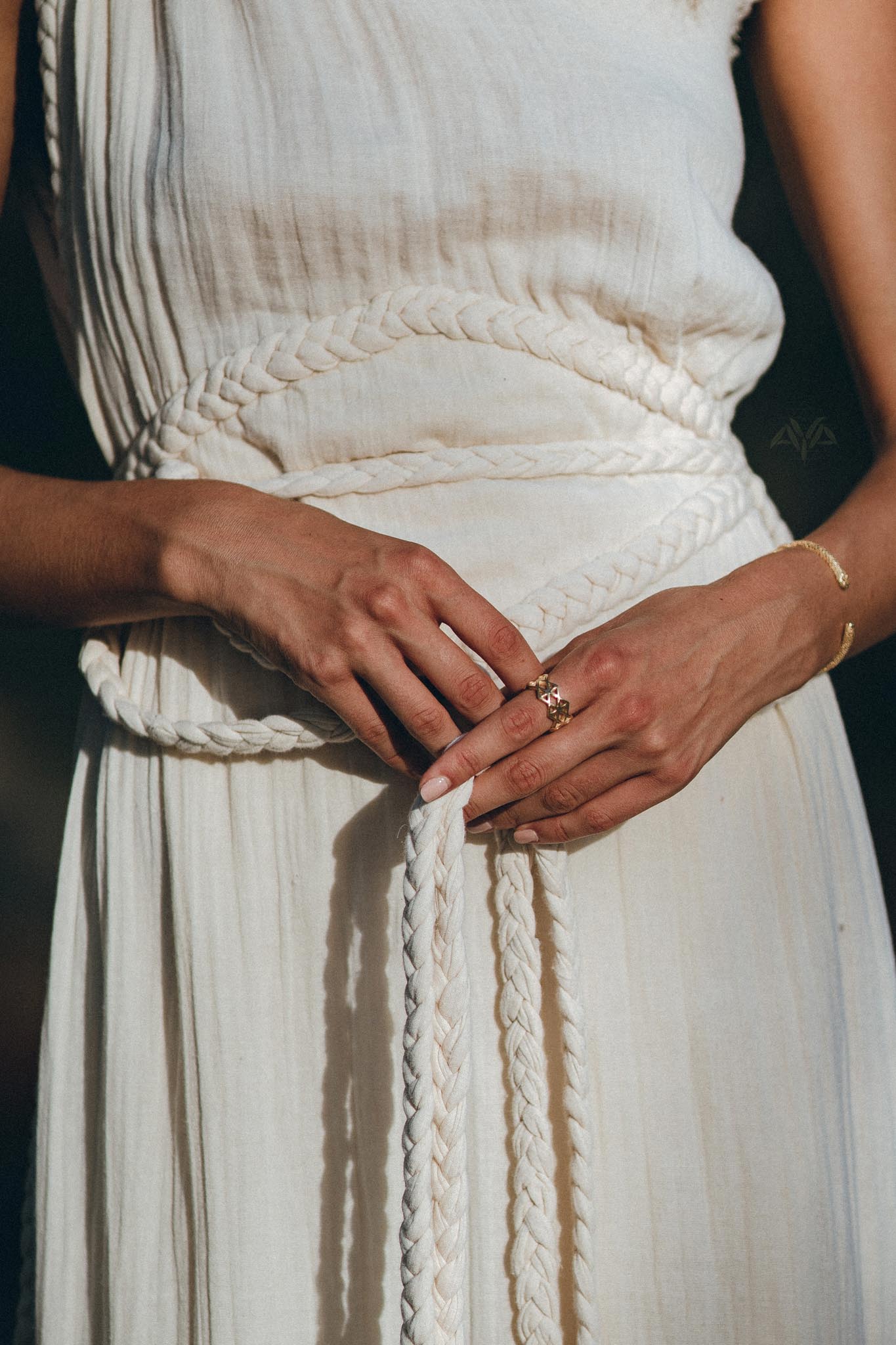 Greek Goddess Dress • Boho Dress • Organic Cotton Bridesmaid Dress • Bohemian Dress - AYA SW IDR