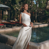 Greek Goddess Dress • Boho Dress • Organic Cotton Bridesmaid Dress • Bohemian Dress - AYA SW IDR