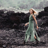 Green Nomad Spirit Dress (Adjustable size, multiway dress) - AYA SW IDR