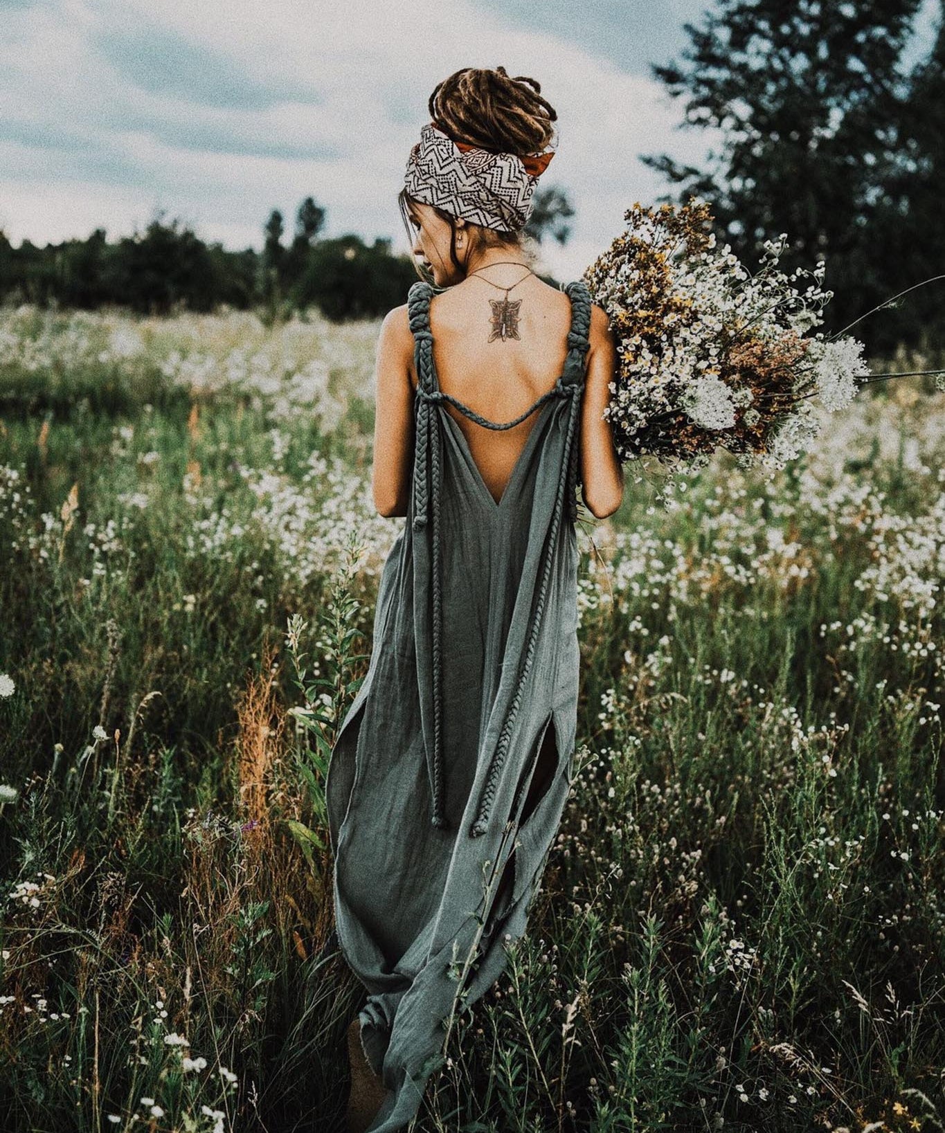 Green Nomad Spirit Dress (Adjustable size, multiway dress) - AYA SW IDR
