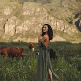 Green Nomad Spirit Dress (Adjustable size, multiway dress) - AYA SW IDR