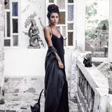 Grey Boho Kimono Cover Up • Boho Bamboo Mantle - AYA SW IDR