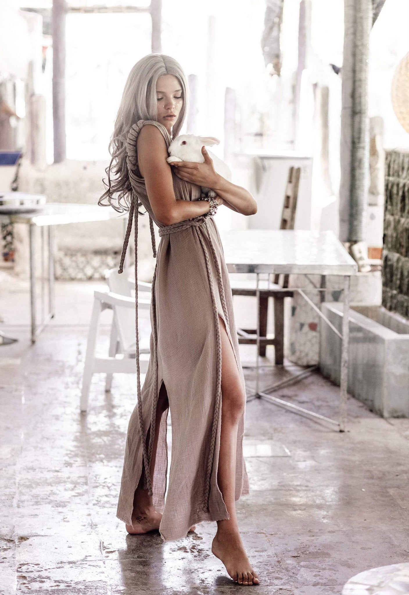 Grey Nomad Spirit Dress (Adjustable size, multiway dress) - AYA SW IDR