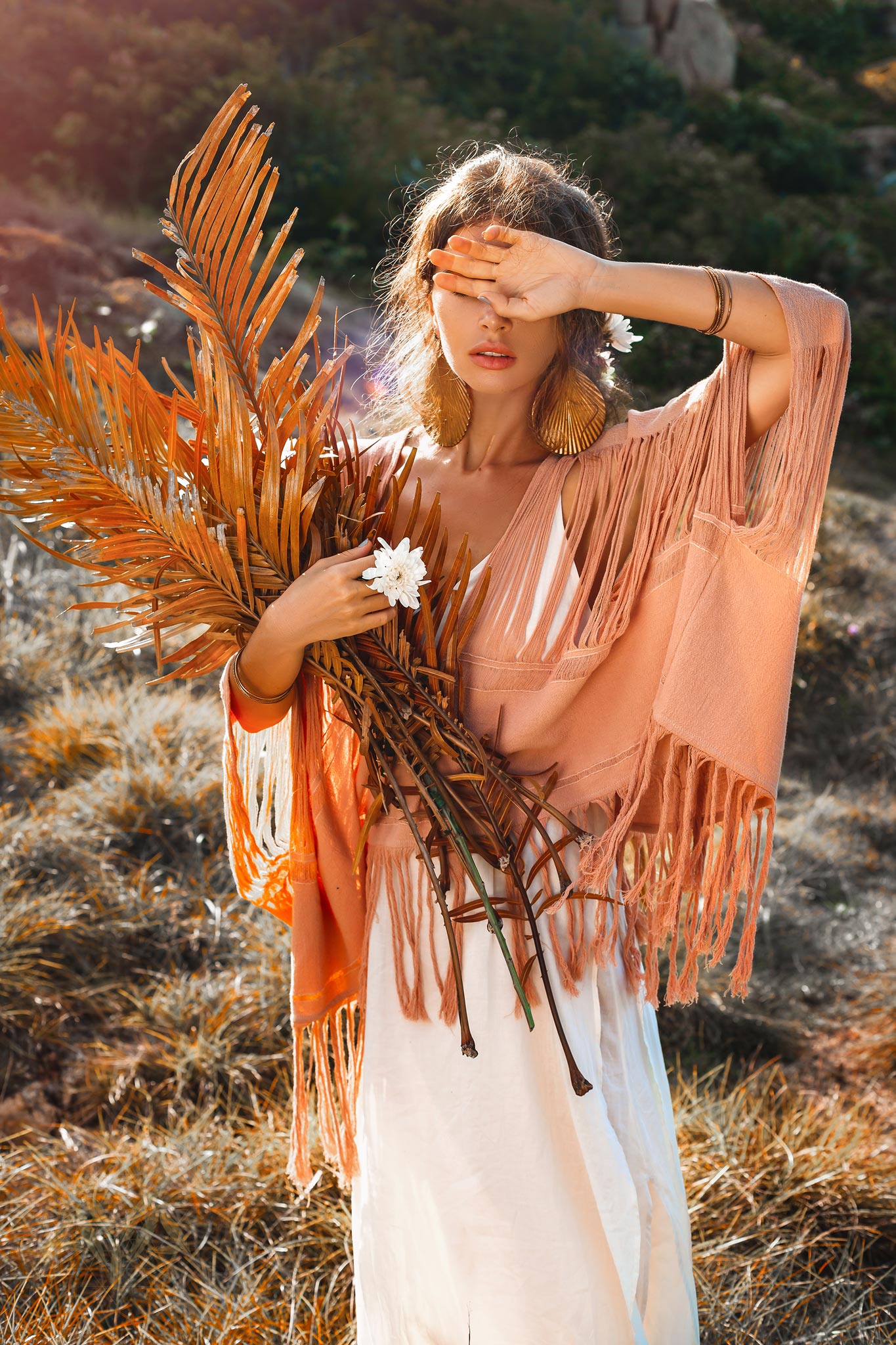Hand Loomed Cotton Blouse • Boho Top Women • Bohemian Top - AYA SW IDR