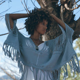 Hand Loomed Cotton Blouse • Boho Top Women • See Through Bohemian Top - AYA SW IDR