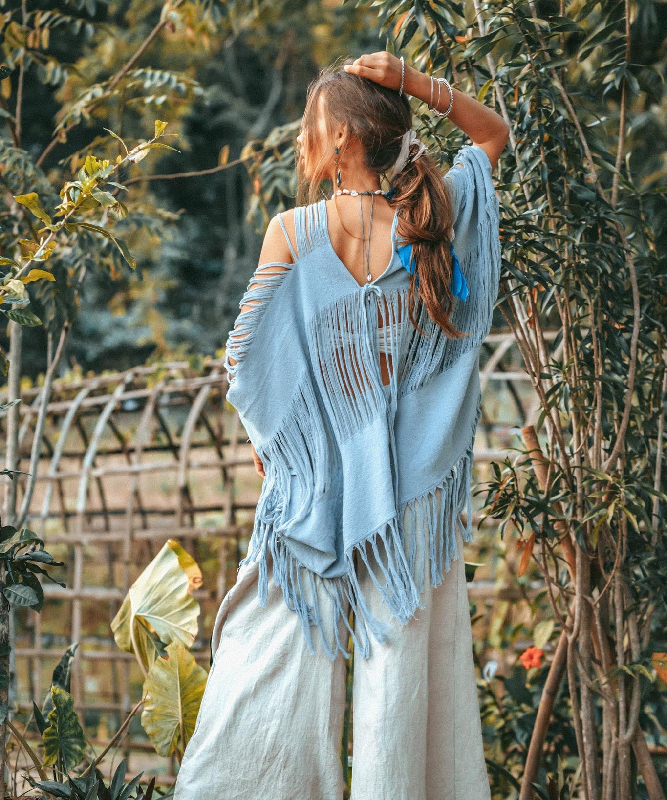 Hand Loomed Cotton Blouse • Boho Top Women • See Through Bohemian Top - AYA SW IDR