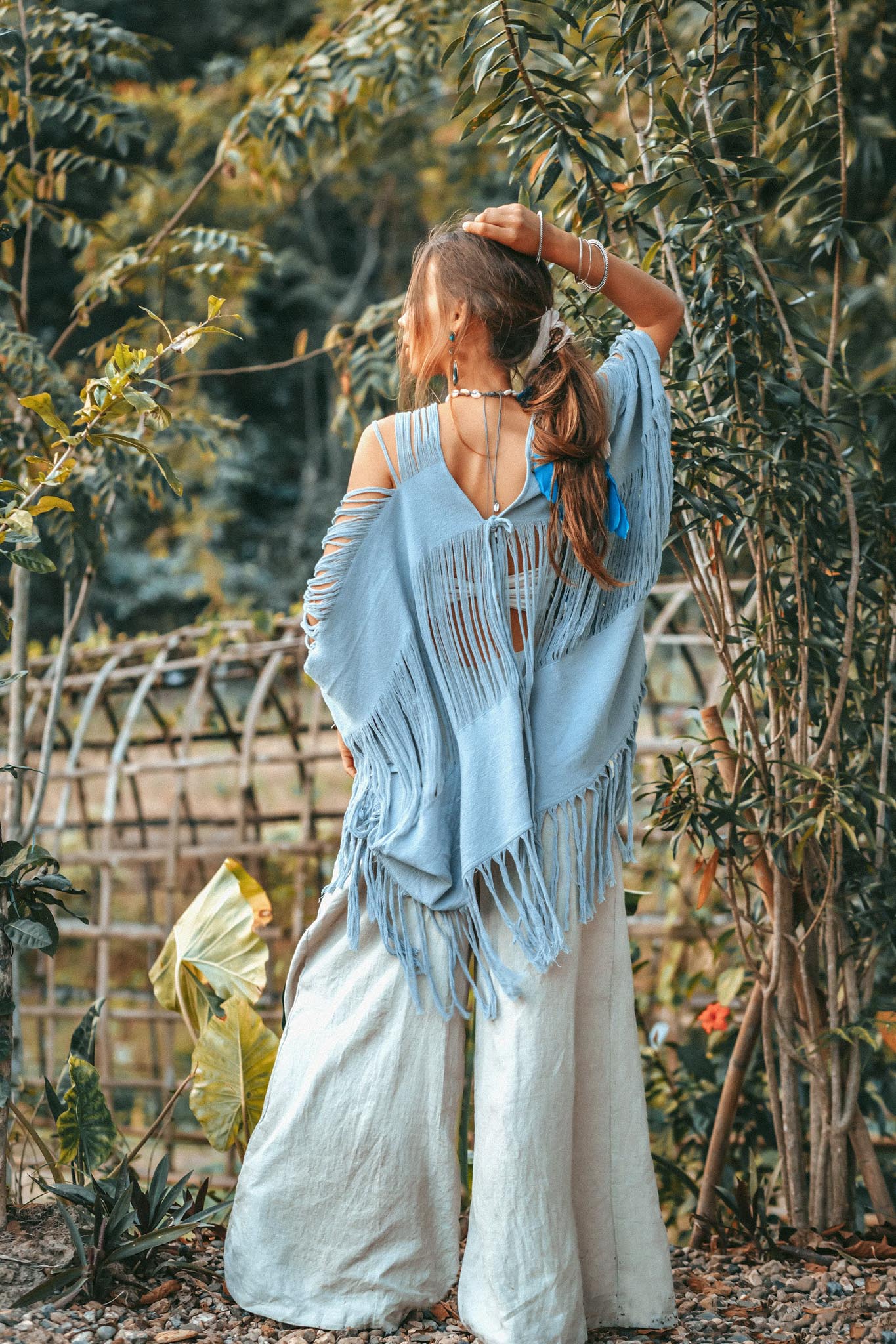 Hand Loomed Cotton Blouse • Boho Top Women • See Through Bohemian Top - AYA SW IDR
